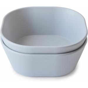 image:imagemushie Dinnerware Cups For Kids  Made in Denmark Set of 2 Dusty RoseCloud Square Bowl