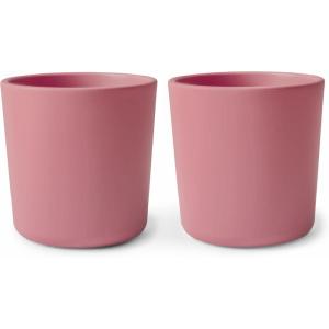 image:imagemushie Dinnerware Cups For Kids  Made in Denmark Set of 2 Dusty RoseDusty Rose Cups