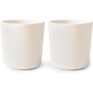 image:imagemushie Dinnerware Cups For Kids  Made in Denmark Set of 2 Dusty RoseIvory Cups