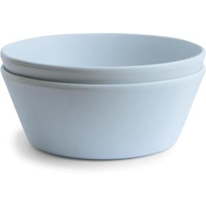 image:imagemushie Dinnerware Cups For Kids  Made in Denmark Set of 2 Dusty RosePowder Blue Round Bowl