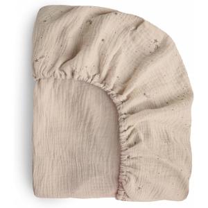 image:imagemushie Extra Soft Muslin Fitted Crib Sheet  192 Thread Count  28x 52 SpaceFalling Stars