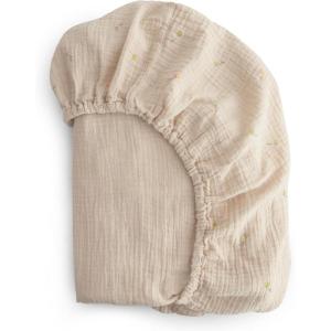 image:imagemushie Extra Soft Muslin Fitted Crib Sheet  192 Thread Count  28x 52 SpaceKites