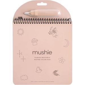 image:imagemushie Vehicles Reusable Water Color Pad  Montessori Travel Activity Book with Planes Trains and Cars  Refillable Brush for Toddlers 3 YearsPink