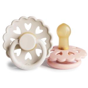 image:imageFRIGG Andersen Fairytale Natural Rubber Baby Pacifier  Made in Denmark  BPAFree CreamBlush 06 Months