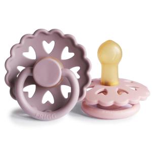 image:imageFRIGG Andersen Fairytale Natural Rubber Baby Pacifier  Made in Denmark  BPAFree Twilight MauvePrimrose 06 Months